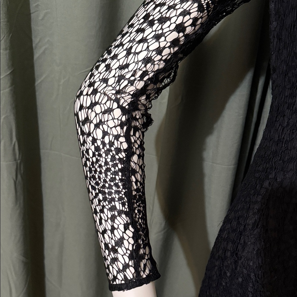 H&M Black Lace Long Sleeve Dress - Picture 3 of 5